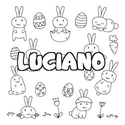 LUCIANO - Easter background coloring