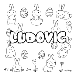 LUDOVIC - Easter background coloring