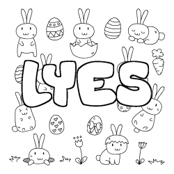 LYES - Easter background coloring