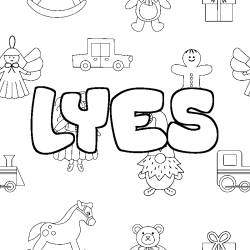 LYES - Toys background coloring