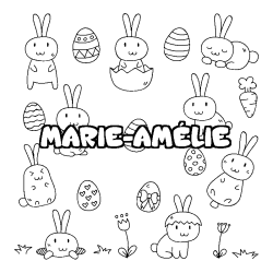 MARIE-AM&Eacute;LIE - Easter background coloring