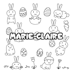 MARIE-CLAIRE - Easter background coloring