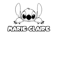 MARIE-CLAIRE - Stitch background coloring