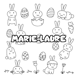 MARIE-LAURE - Easter background coloring