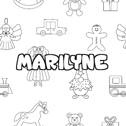 MARILYNE - Toys background coloring