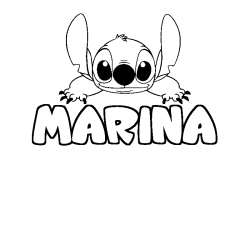 MARINA - Stitch background coloring