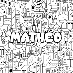 MATH&Eacute;O - City background coloring