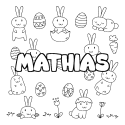 MATHIAS - Easter background coloring