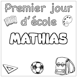 MATHIAS - School First day background coloring