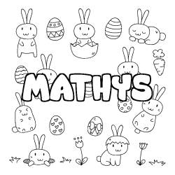 MATHYS - Easter background coloring