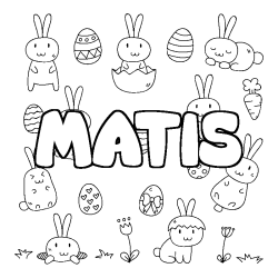 MATIS - Easter background coloring