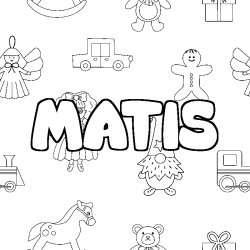 MATIS - Toys background coloring