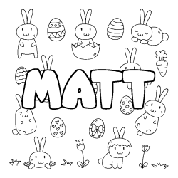 MATT - Easter background coloring