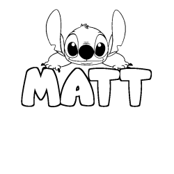 MATT - Stitch background coloring