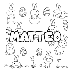 MATT&Eacute;O - Easter background coloring