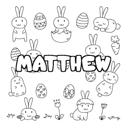 MATTHEW - Easter background coloring