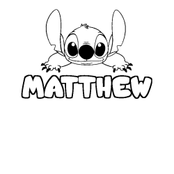 MATTHEW - Stitch background coloring