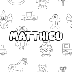 MATTHIEU - Toys background coloring