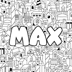 MAX - City background coloring