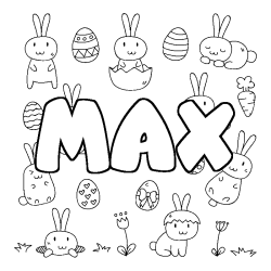 MAX - Easter background coloring