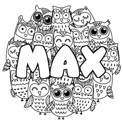 MAX - Owls background coloring