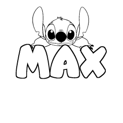 MAX - Stitch background coloring