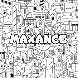 MAXANCE - City background coloring