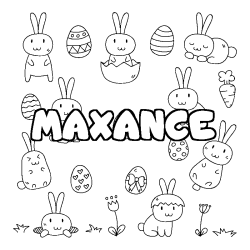 MAXANCE - Easter background coloring
