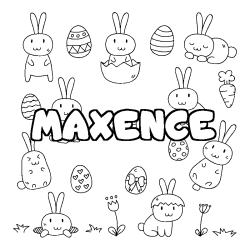 MAXENCE - Easter background coloring