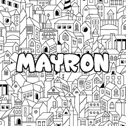 MAYRON - City background coloring