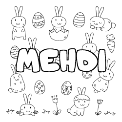 MEHDI - Easter background coloring