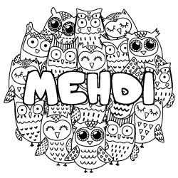 MEHDI - Owls background coloring