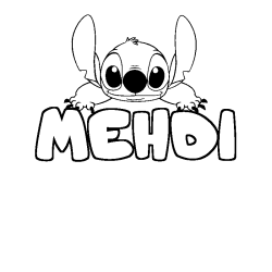 MEHDI - Stitch background coloring