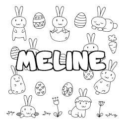 MELINE - Easter background coloring