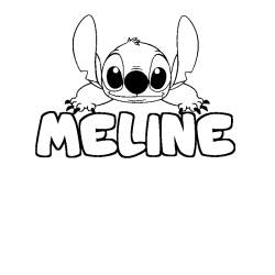 MELINE - Stitch background coloring