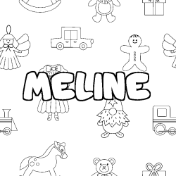 MELINE - Toys background coloring
