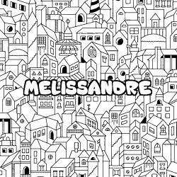 MELISSANDRE - City background coloring