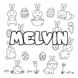MELVIN - Easter background coloring