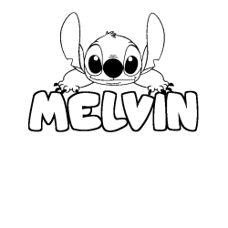MELVIN - Stitch background coloring