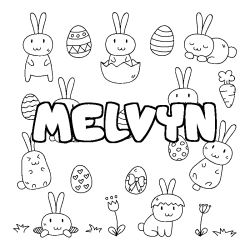 MELVYN - Easter background coloring
