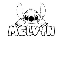 MELVYN - Stitch background coloring