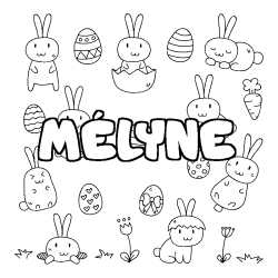 M&Eacute;LYNE - Easter background coloring
