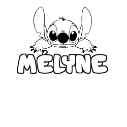 M&Eacute;LYNE - Stitch background coloring