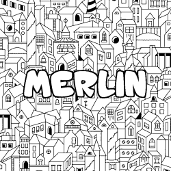 MERLIN - City background coloring