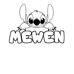 MEWEN - Stitch background coloring