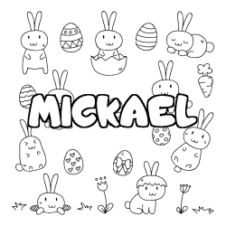 MICKAEL - Easter background coloring