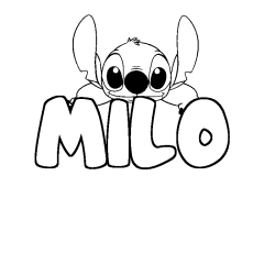 MILO - Stitch background coloring