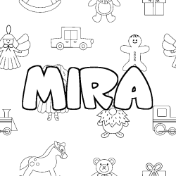 MIRA - Toys background coloring