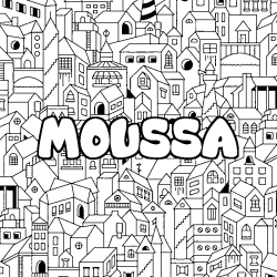 MOUSSA - City background coloring