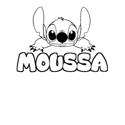 MOUSSA - Stitch background coloring